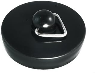 100 x црни пластични приклучоци за мијалник за мијалник запре за стоп 1 1/2 инчи 38мм