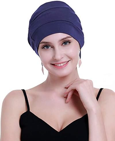освјо Памучни Хемотурбани За Жени рак шапка За Опаѓање-Памучна Лесна Облека За Глава Запечатена Амбалажа