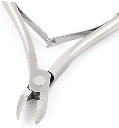 Метална дијагонална дијагонална дијагонална секачка жица за сечење алатка за рака, сребрена тон (Alicate de Corte Diagonal de Metal Pinza Lateral Herramienta de Cortador de Alambre Tono Playeado