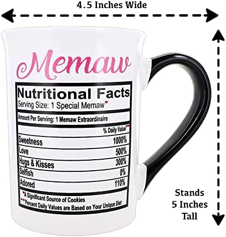 Cottage Creek Memaw Mug, 16oz. Голема керамичка чаша за кафе Мева, подароци од Мева