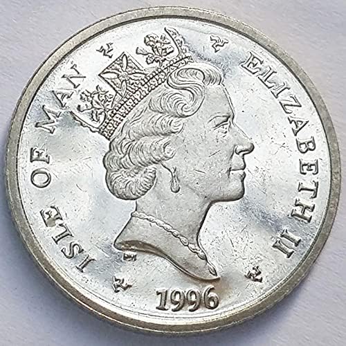 Европскиот Остров на островот на 10 Денар Монета 1996 Издание Странски Монета Меморијал