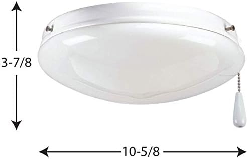 Осветлување на напредокот P2611-30WB AirPro тавански вентилатори, бело