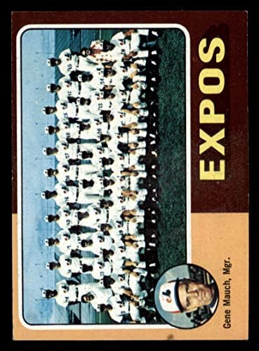 1975 Топпс 101 Експос тим за проверка на тимот ген Маух Монтреал Експос VG/EX EXPOS