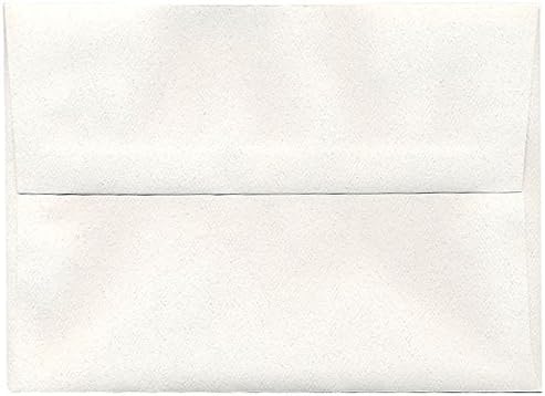 Џем Хартија® А7 Пасош Плик За Покана За Рециклирана Хартија-Талк Вајт-25 пликови по Пакет