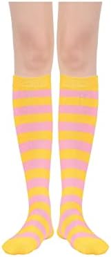 Century Star Knee High Socks чорапи за жени атлетски трчање обични чорапи со долги цевки со тројни ленти