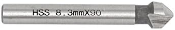 Aexit HSS 8.3x6mm Специјална Алатка 90 Степен Chamfer Мелење Машина Контра Мијалник Рутер Битови Модел: 17as550qo192