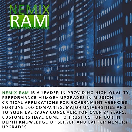Nemix RAM меморија 32 GB DDR4-2933 PC4-23400 ECC RDIMM регистрирана надградба на меморијата на серверот за Dell PowerEdge R450 Rack Server