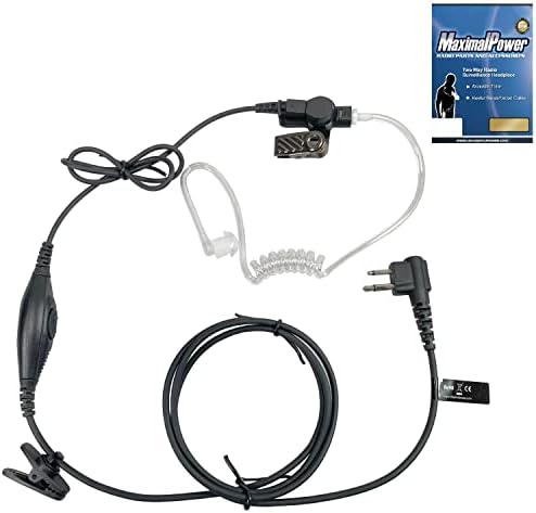 Максимална моќност RHF MOT P01 Единечен сервис за надзор со жица со водоотпорен PTT микрофон за Motorola 2 Way Radio 2 Pin Models Model
