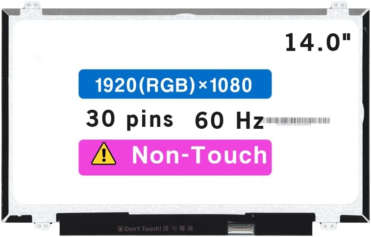 Замена на екранот за Dell Latitude 14 5424 Rugged 14.0 FHD 1920x1080 30 PIN LCD LCD Pany Display Screen Панел