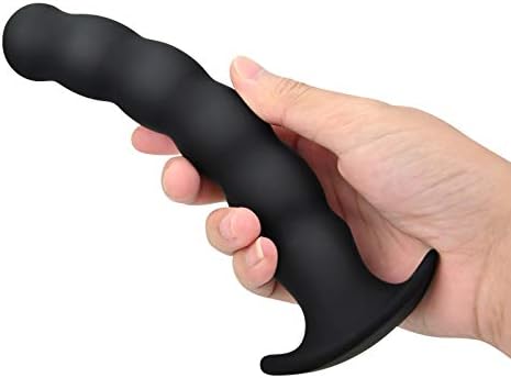 Анални мониста, силиконски приклучок за задникот на конецот на низата со тесен разгорен база возрасна секс играчка за мажи жени