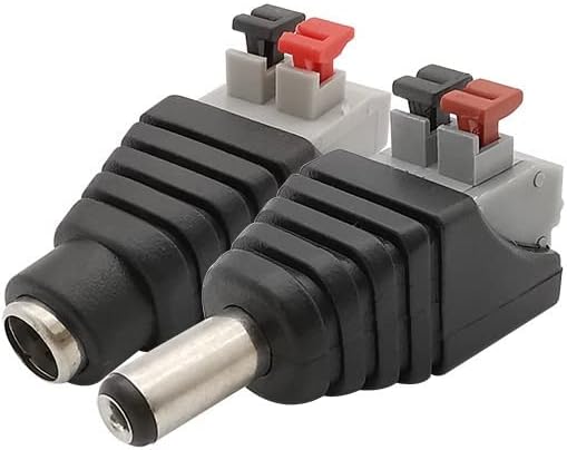 Конектор за приклучок за приклучок за напојување Vieue 2,1 x 5,5 mm DC конектор 5,5 mm x 2,1 mm DC Power Femaleенски приклучок