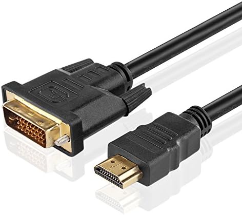 TNP со голема брзина HDMI до DVI адаптер Кабел - двонасочен HDMI до DVI & DVI до HDMI конвертор машки до машки кабел за конектор поддржува
