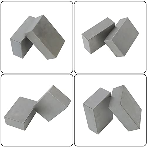 Kimllier 1 x 2 x 3 инчи блокови Нема дупки што одговараат на парот зацврстена за замена на челична прецизност за машина за мелење
