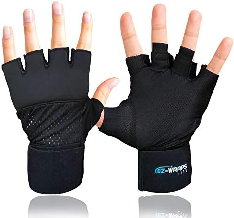 Завртки за брзина на ЕЗ-Завртки: Премиум боксерски раце обвивки за жени и мажи l Брз внатрешен ракавица зглоб, заштита на нож за