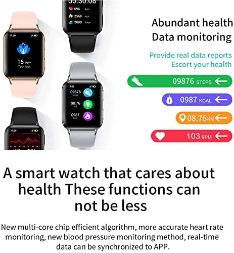 Qonioi Smart Watch, најновиот 1,78 IPS HD приказ Смарт часовник со Bluetooth повик, водоотпорен, дишење, аларм, стоперка, тајмер.