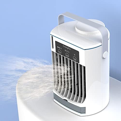 4 во 1 преносен вентилатор за климатизација USB наполнет мини климатик 500 мл резервоар за вода за мобилни автомобили дома DQ6