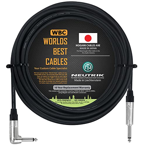 Најдобри кабли во светот 18 стапала - кабел за гитара бас -кабел, изработен со употреба