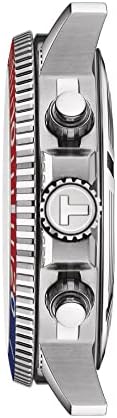 Tissot Mens Seastar 1000 Quartz Chronograph 316L Case од не'рѓосувачки челик Швајцарски кварц часовник, сив, не'рѓосувачки челик, 22