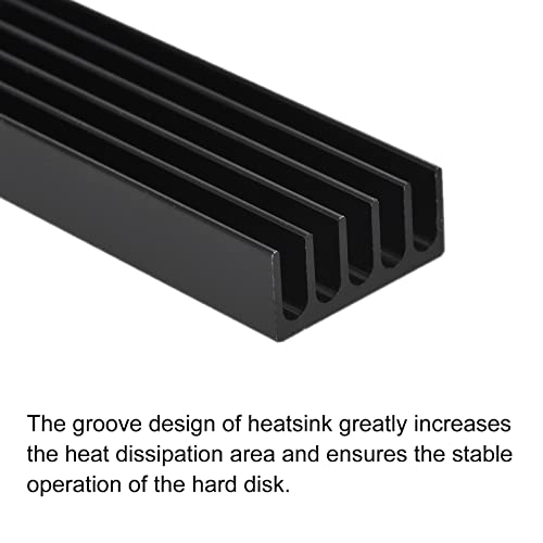 Меканиксиност 2 пакет M.2 SSD загреана ладилник за ладење алуминиум Алуминиум топлински мијалник со завртки за завртки за шрафцигер,