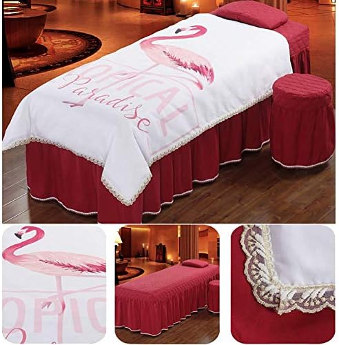 Zhuan Premium Massage Massion Leats сет со маса за масажа за одмор за маса масажа кревети за здолниште перница чипка убавина салон физиотерапија