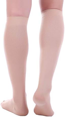 Док Милер ги затвори чорапите за компресија на пети за жени 8-15 ммхг, 1 пар чорапи за компресија за мажи и жени