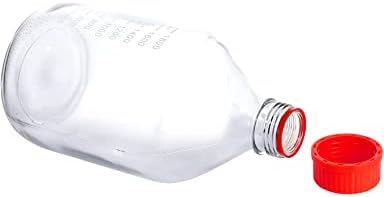 Pastein 2000 ml дипломирано тркалезно реагенсно шише со шише со шише со шише со црвена завртка капаче GL45