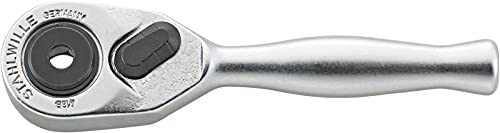 Stahlwille 11133030 Mini Reversible Bit Ratchet No. 418B, фино заб, 80 заби, внатрешен хексадецимален погон од 1/4 инчи, со