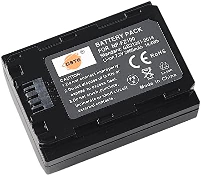 DSTE 2x Np-FZ100 Батерија Со Полнач Компатибилен За Sony a9, a6600, ILCE-7M3, ILCE-7M3K, A7RIII, ILCE-7RM3
