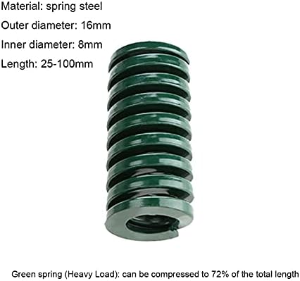 Изворите на компресија се погодни за повеќето поправка I 1 зелена калап пролетна компресија за печат на калапи со тешки дијаметар од
