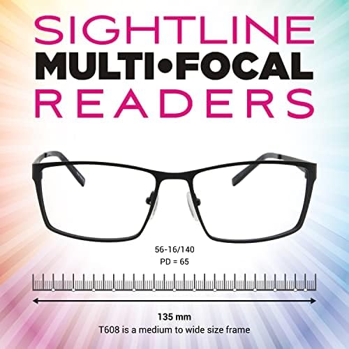 Sightline Saul Progressive Multi Focus Reading Очила - рамка за квалитет на премиум убава современа мода