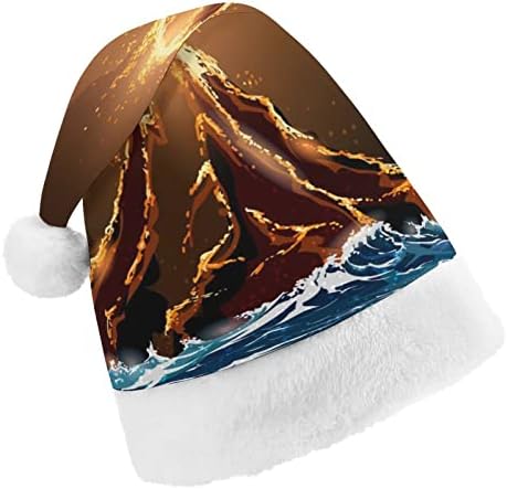 Вулканска Ерупција Погледнете Ја Божиќната Капа Персонализирана Капа На Дедо Мраз Смешни Божиќни Украси