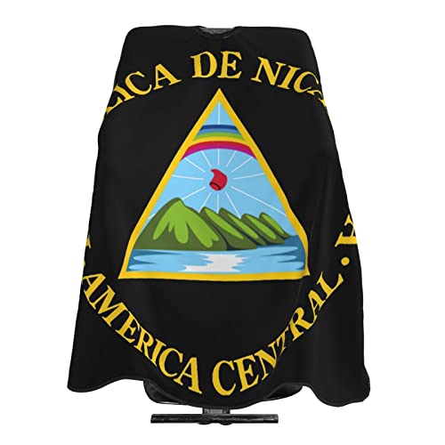 Национален Амблем на никарагва 3д Печатење Професионален Бербер Кејп Коса Сечење Фризерски Салон Кејп Фризерски Престилка 55 Х 66
