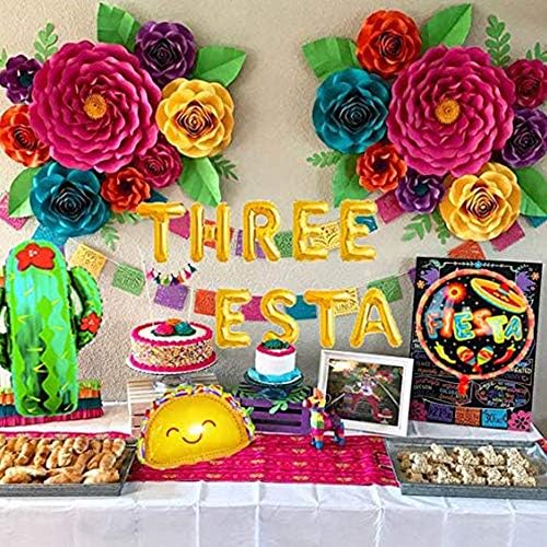Лавенти Мексикански Трет Роденден Декорација Три Decor Украси Три-Decor Роденден Декорации 3-Ти Роденден Фиеста Партија Тригодишна