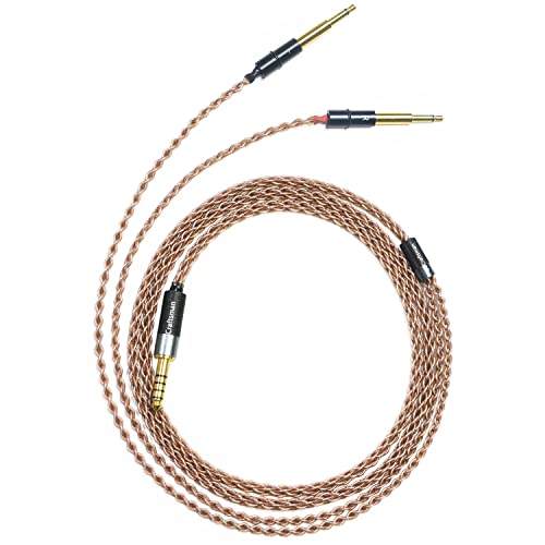 Gucraftsman 6n единечни слушалки за надградба на бакари за надградба на кабли 4PIN XLR/4,4mM/2,5мм избалансирани кабли за Meze