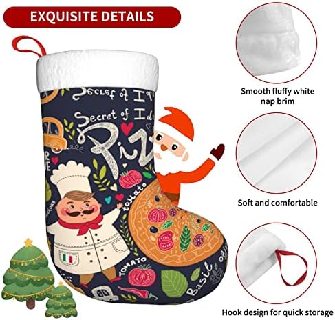 Готвач Пизаперсонализирани Божиќни чорапи за домашни празници за Божиќни забави