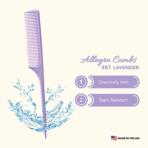 Allegro Combs 61 XL стаорец опашка Комбинира широк чешел за заби што го разгледуваат стилизирање на косата, груба коса, фолија, густа грб за