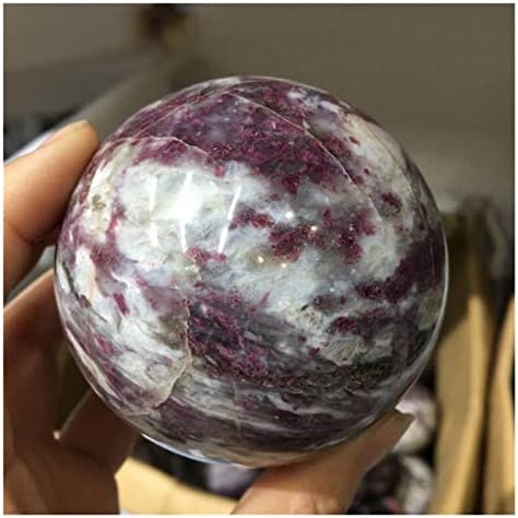 Природни кварц кристали црвена турмалин сфера рубелит камена кристална топка декорација заздравување камен се оддава од злото духови пари