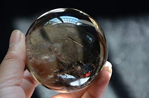 Висока надморска височина на вистинската тибет Хималај, чиста пушачка кристална кварц виножива топка сфера Орб 2,71 инчи духовно