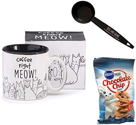 Мачка Љубовници Кригла Подарок Во Собата За Жени Со Кафе Лажичка И Закуска Пакет На Колачиња - 3 предмети