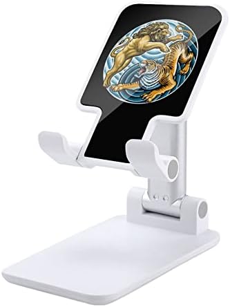 Yin Yang Lion Tiger Print Confally Stand компатибилен со таблетите за прекинувач за iPhone, прилагодлив прилагодлив за мобилен телефон, држач