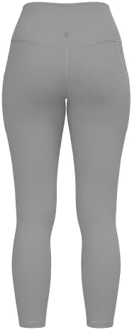 VI V Панталони за тренингот со високи половини за жени, 3D вклопување на стомакот за контрола на стомакот со 4 хеланки на јога со џебови со