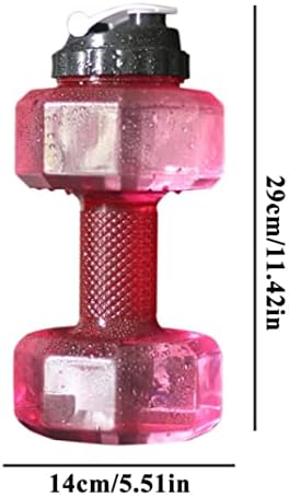 Хавамоса со тежина во вода со шише со вода во форма на вода со вода со доказ за протекување 2,2L црвени гира