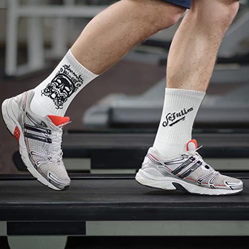 Атлетски чорапи на Сејуним ， 6 пар пакувања чорапи со атлетски спортови чорапи за мажи и жени