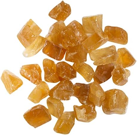 Каменот Хрисалис | Груби камења | Мексикански калцит - портокал | 1 lb | Масовни кристали, лековити камења, духовни подароци за