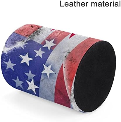 Гроздобер САД и државно знаме на Охајо ПУ кожени моливи за моливче за тркалезно сад за садови за контејнери за канцеларија за канцелариски