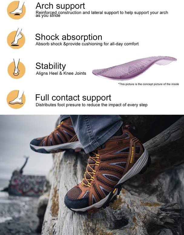 Рокостер Бедрок - Менс Урбан водоотпорен анти -замор на отворено чизми за пешачење