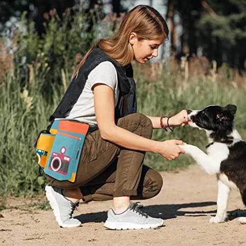 Rysgdse Куче Третираат Торбичка За Обука, Камери Третираат Торба За Обука На Кучиња, Раце Слободен Појас Појас Фани Пакет За Кученце Одење Пешачење