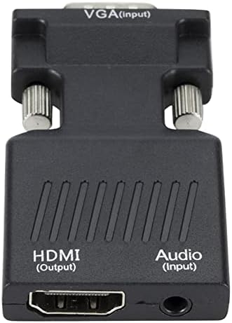 Dagijird USB полнење 720p/1080i/1080p VGA на HDMI адаптер конвертор Метал HD адаптер машки VGA на женски