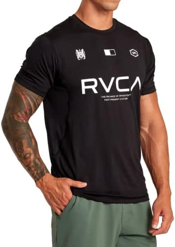 RVCA Mens Sport Редовно вклопување маички
