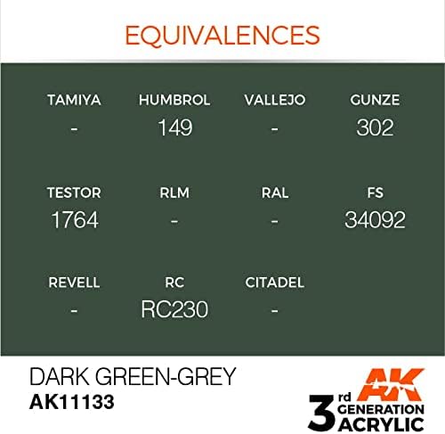 АК акрилици 3gen AK11133 темно зелено сиво
